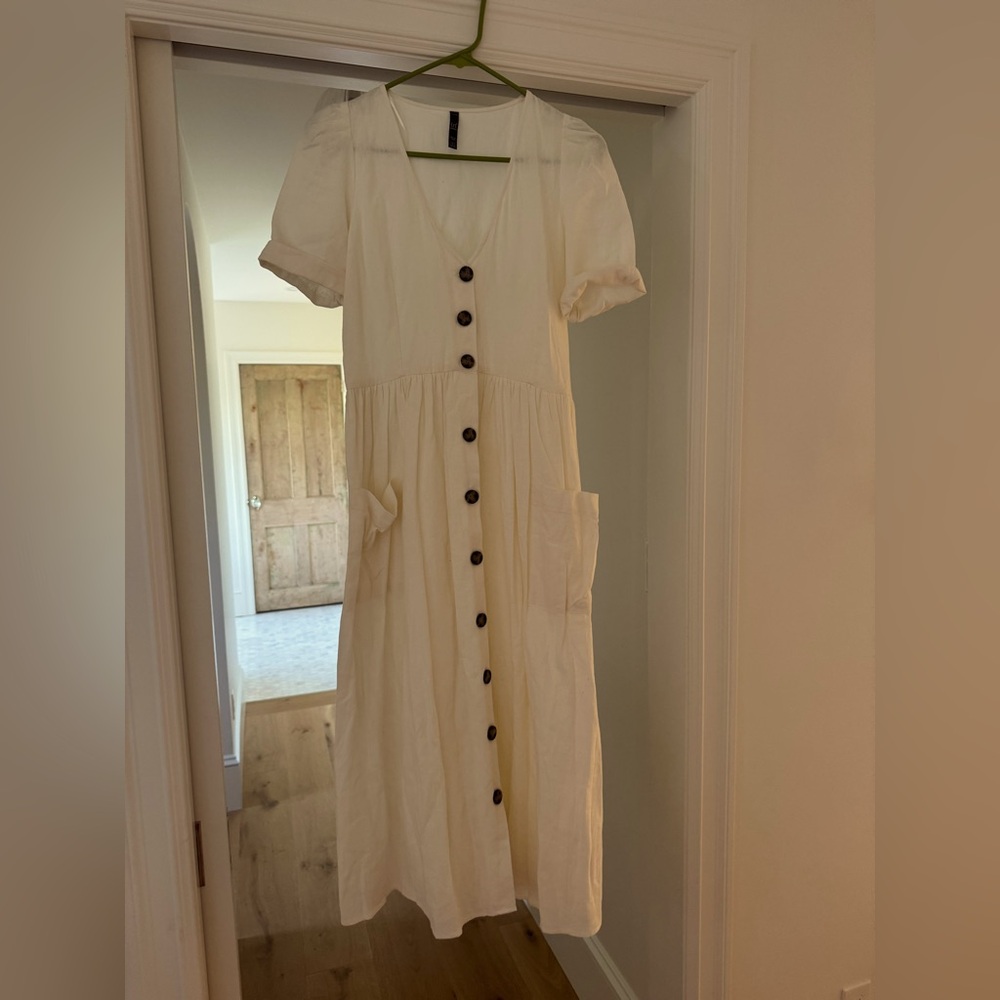 Zara linen dress S